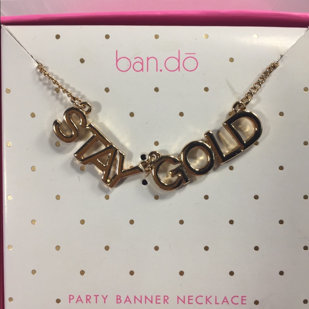 Stay Gold necklace by ban.do